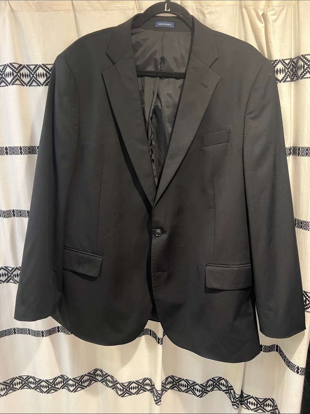 Stafford Black Men's Sport Coat Blazer